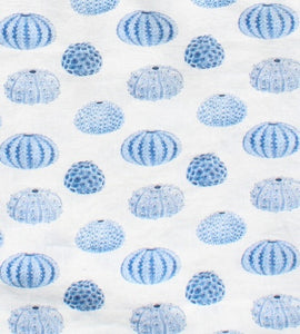 Linen fabric Watercolor Sea Urchin