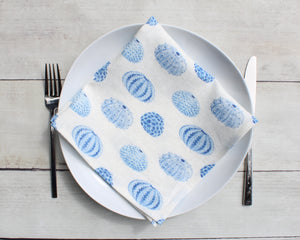 Linen napkin Watercolor Sea Urchin