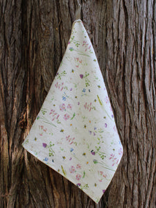 Linen Tea Towel Bees & Wildflowers