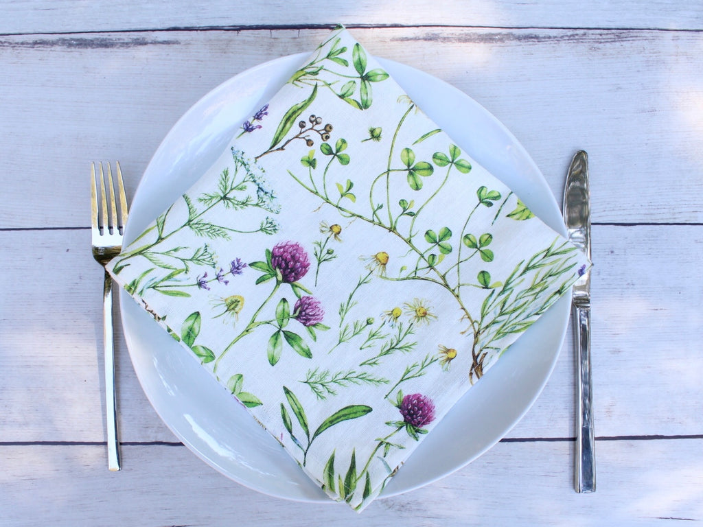 Linen napkins Field of Herbs Sale