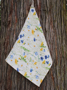 Linen Tea Towel Wildflower Field