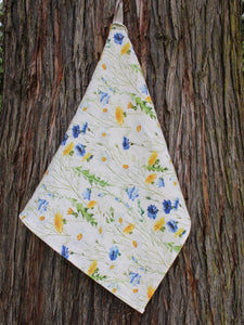 Linen Tea Towel Wildflower Field