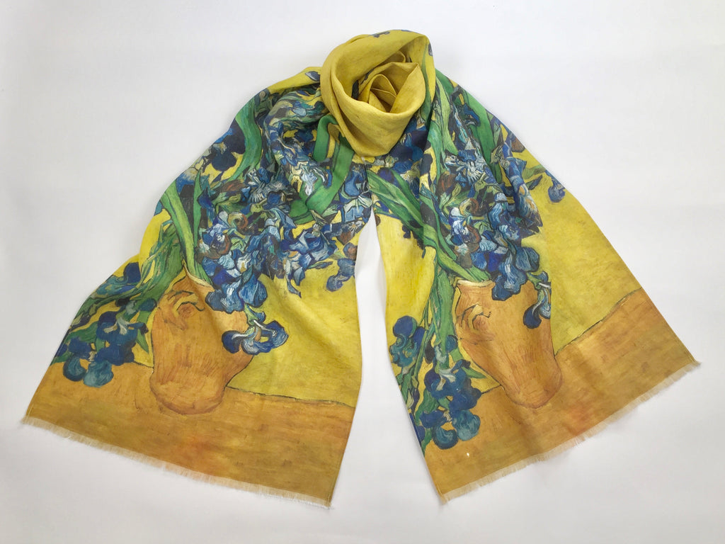 Linen Scarf Vincent Van Gogh Irises