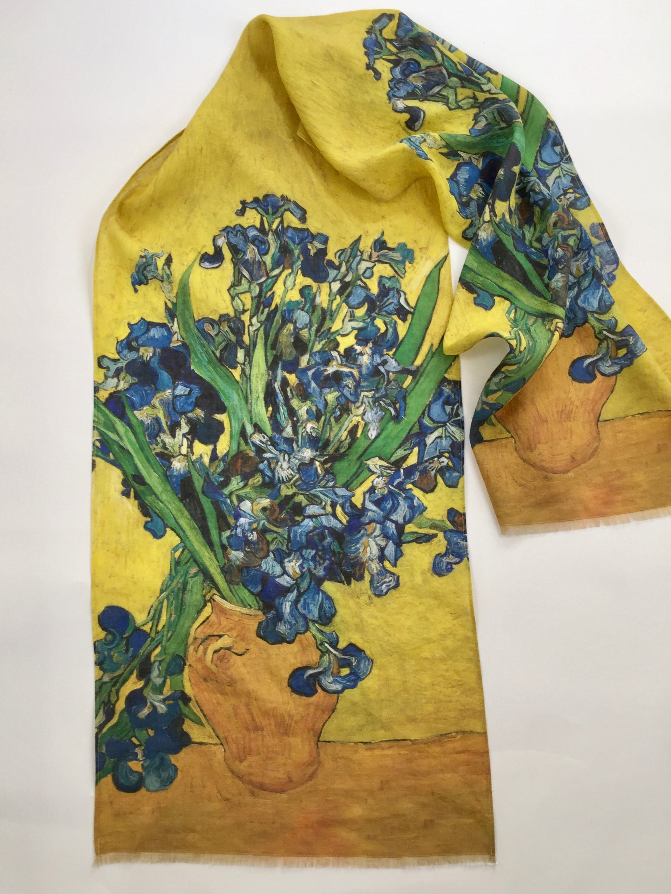 Linen Scarf Vincent Van Gogh Irises
