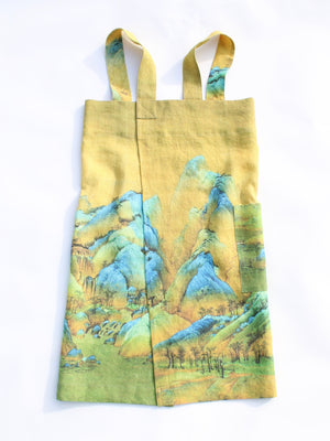 Linen cross back apron Wang Ximeng A Thousand Li of Rivers and Mountains