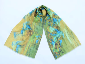 Linen Scarf Wang Ximeng A Thousand Li of Rivers and Mountains