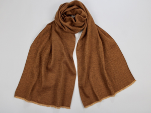 Sale Linen Wool Winter Scarf Aged Copper color