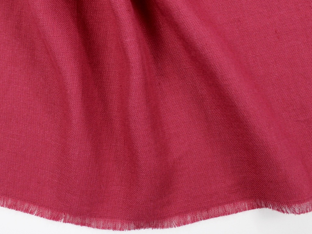 Sale Linen Wool Winter Scarf Raspberry Red