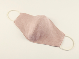 Pure Linen Mask Muted Pink Rose