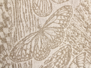 Luxury Linen Pillow Woven Butterflies